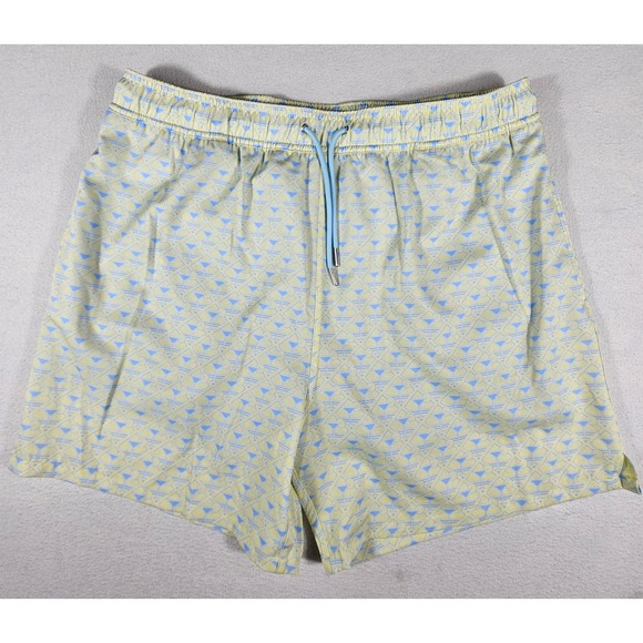 Robert Graham Other - Robert Graham Martini Tower Yellow Blue Swim Trunks Men XL SMRG102 New